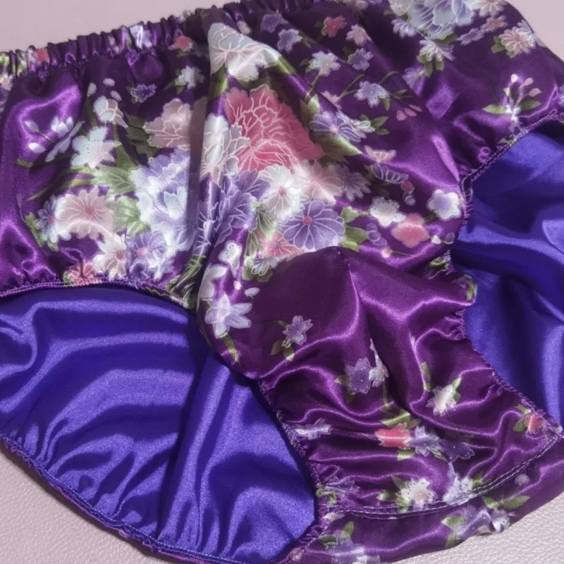 Handmade Silk Soft Satin Floral Men's Underwear High Waist Comfortable Briefs Innerwear Home Clothes
Handmade Silk Soft Satin Floral Men's Underwear High Waist Comfortable Briefs Innerwear Home Clothes