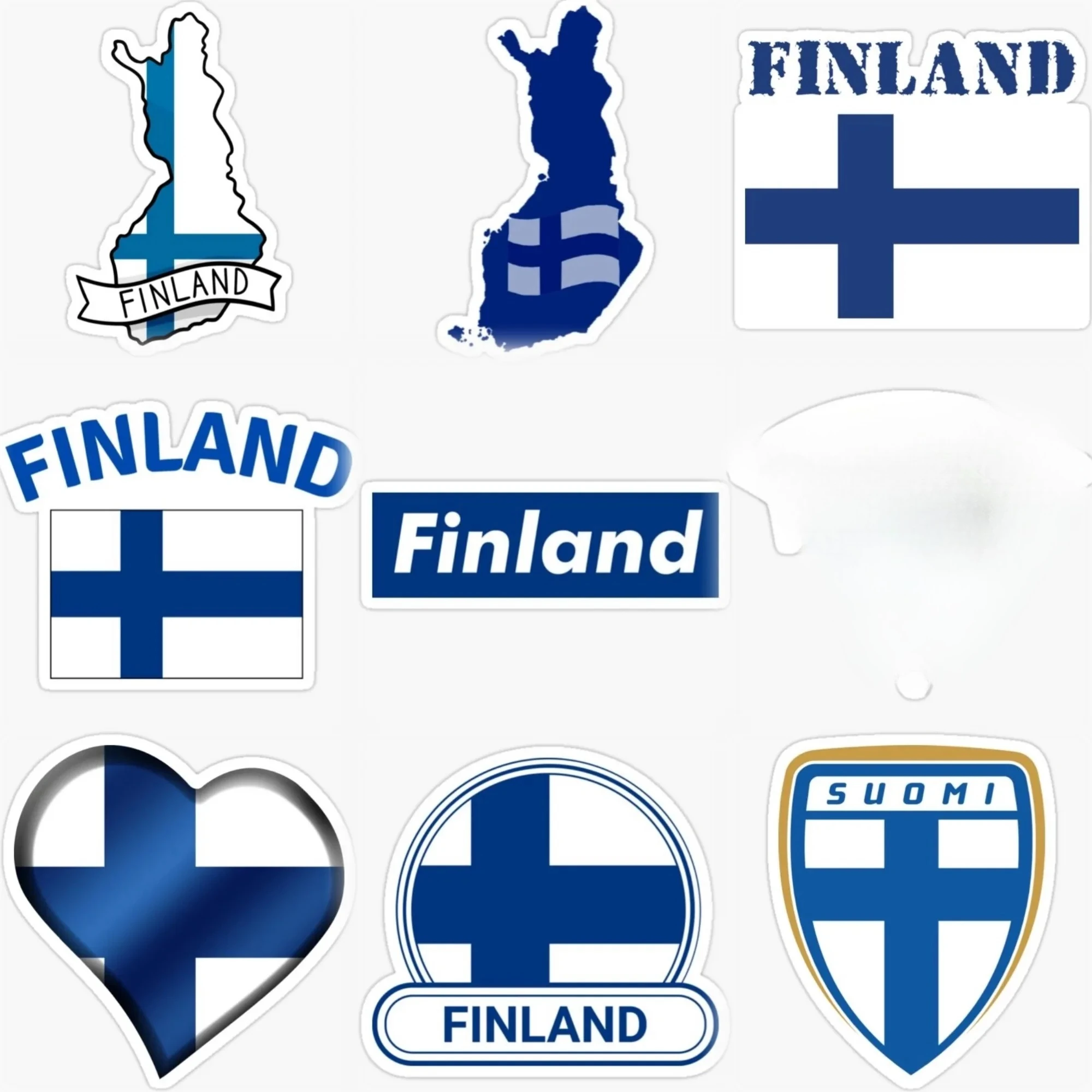 Finland FIN Flag Map Emblem Creative PVC Waterproof Sticker for Decorate Car Bicycle Helmet Window Fridge Wall Decal Accessories
Finland FIN Flag Map Emblem Creative PVC Waterproof Sticker for Decorate Car Bicycle Helmet Window Fridge Wall Decal Accessories