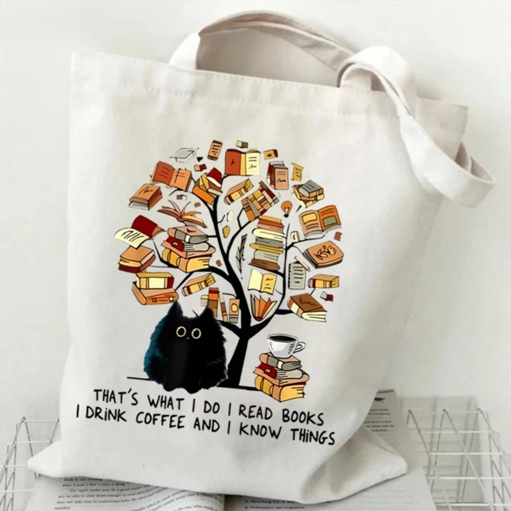 Curl Up With A Good Book Quote Canvas Tote,Black Cat & Books Print,Shoulder Bag, Ideal Gift for Everyday Carry, School & Library
Curl Up With A Good Book Quote Canvas Tote,Black Cat & Books Print,Shoulder Bag, Ideal Gift for Everyday Carry, School & Library