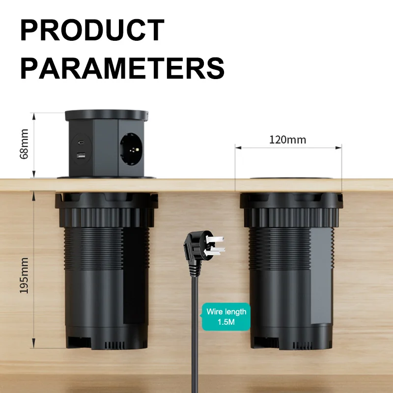 Pop Up Table Socket Lifting Socket, USB Type-C Outlet, EU Socket, 15W Wireless Charge, Desktop Hidden Lifting Socket
Pop Up Table Socket Lifting Socket, USB Type-C Outlet, EU Socket, 15W Wireless Charge, Desktop Hidden Lifting Socket