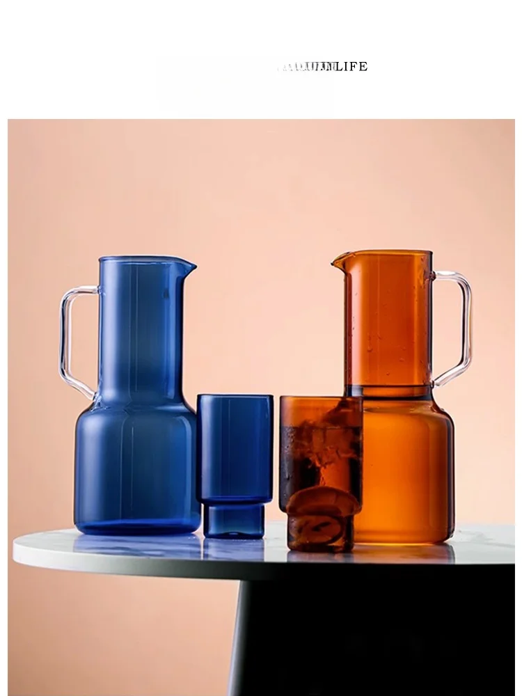 Tlife Luxury Heat-Resistant Glass Tea Set Home Use Cool Water Pot Cup Nordic Sle Handmade Water Bottle Set
Tlife Luxury Heat-Resistant Glass Tea Set Home Use Cool Water Pot Cup Nordic Sle Handmade Water Bottle Set