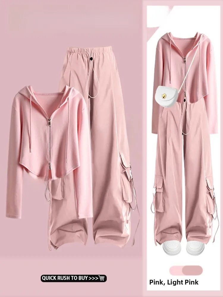 Early Autumn New Design Hoodie Top Asymmetrical Casual High Waist Loose Wide Leg Workwear Pants Two Piece Set Women's Faion
Early Autumn New Design Hoodie Top Asymmetrical Casual High Waist Loose Wide Leg Workwear Pants Two Piece Set Women's Faion