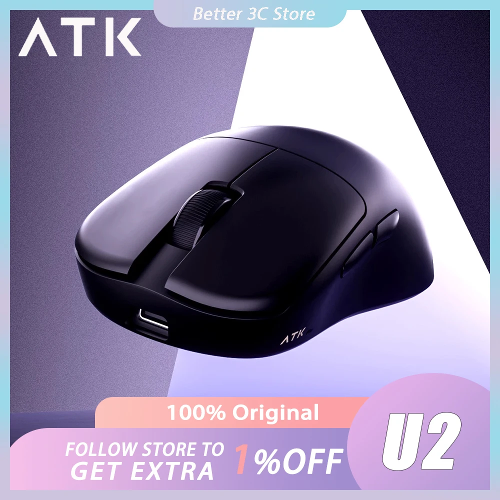 Мышь ATK U2, трехрежимная беспроводная мышь Paw3950 Paw3395, 8000 Гц, легкая игровая мышь с низкой задержкой, аксессуар для ПК для FPS Gamer
Мышь ATK U2, трехрежимная беспроводная мышь Paw3950 Paw3395, 8000 Гц, легкая игровая мышь с низкой задержкой, аксессуар для ПК для FPS Gamer