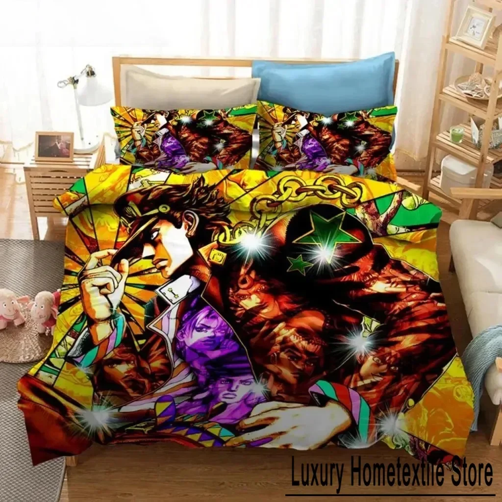 Anime JoJo Bizarre Adventure Jotaro Kujo Bedding Set Boys Girls Twin Queen Size Duvet Cover Pillowcase Bed Boys Adult
Anime JoJo Bizarre Adventure Jotaro Kujo Bedding Set Boys Girls Twin Queen Size Duvet Cover Pillowcase Bed Boys Adult