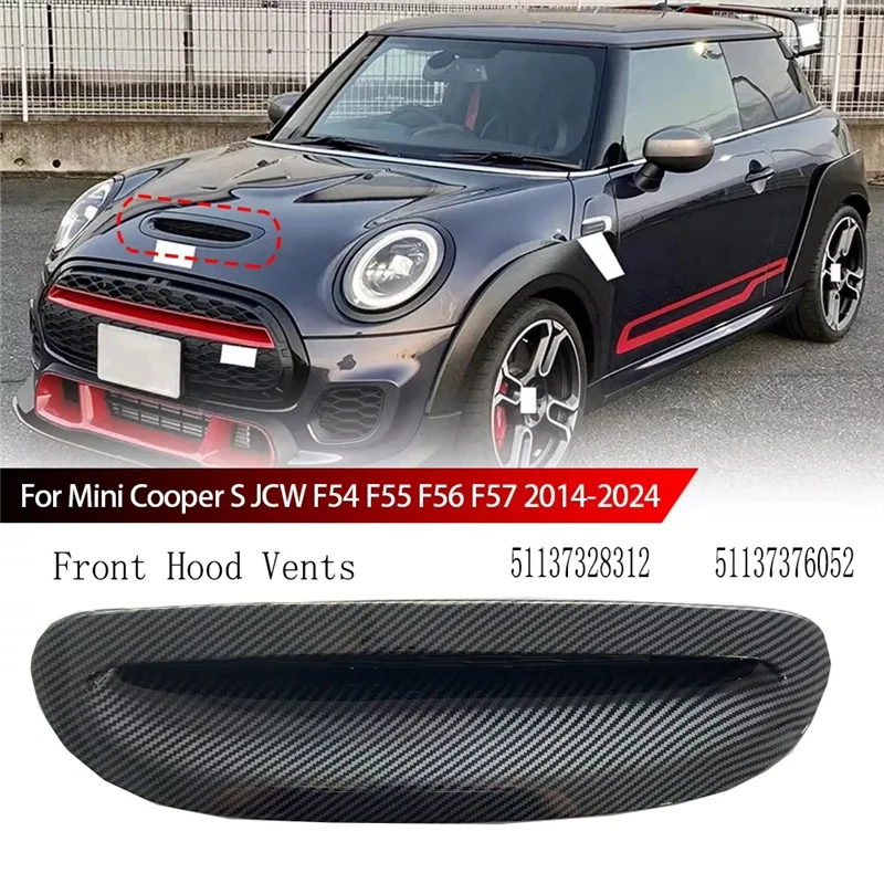 Front Hood Vents Engine Bonnet Air Outlet Cover Trim For Mini Cooper S F54 F55 F56 F57 2014-24 51137328312 51137376052
Front Hood Vents Engine Bonnet Air Outlet Cover Trim For Mini Cooper S F54 F55 F56 F57 2014-24 51137328312 51137376052