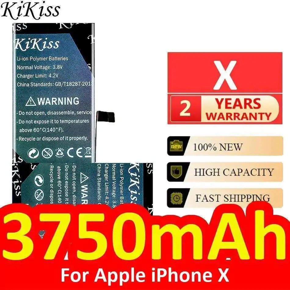 Стабильный аккумулятор для мобильного телефона Apple Iphone X 3750 мАч с быстрой зарядкой
Стабильный аккумулятор для мобильного телефона Apple Iphone X 3750 мАч с быстрой зарядкой