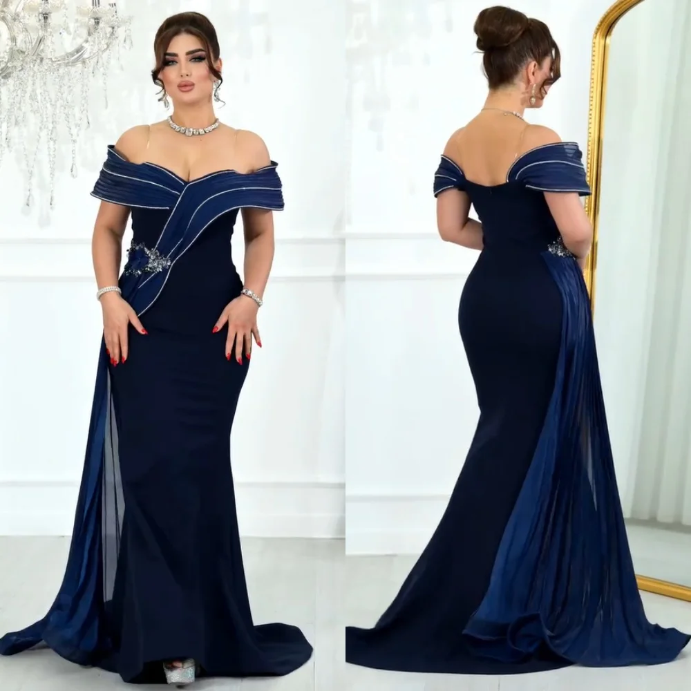 Customized Exquisite Jersey Pleat Sequined Flower Trumpet Off-the-shoulder Long Dresses Bespoke Occasion Homecoming Intricate
Customized Exquisite Jersey Pleat Sequined Flower Trumpet Off-the-shoulder Long Dresses Bespoke Occasion Homecoming Intricate