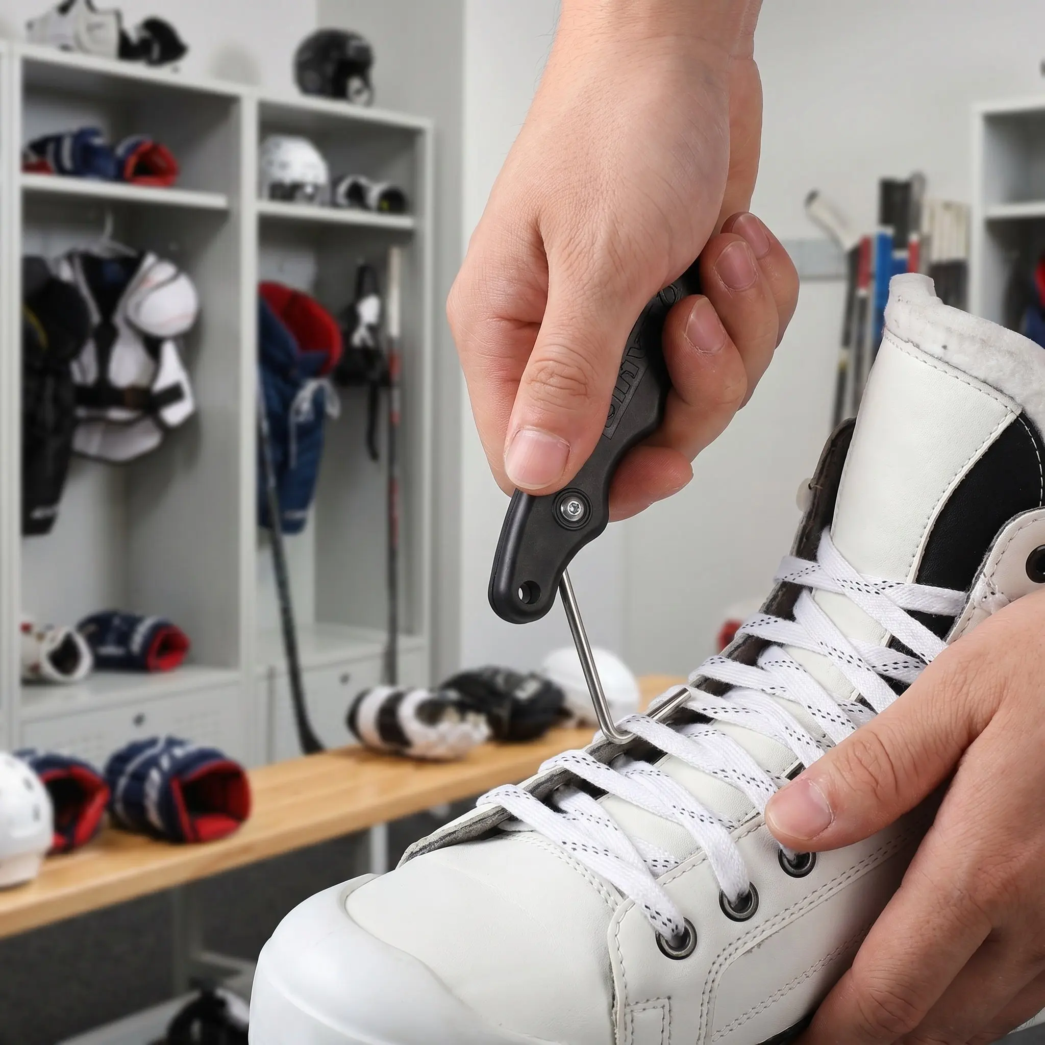 Skate Lacing Tool Hockey Lace Tightening Folding Ice Tightener Accessories Tightner
Skate Lacing Tool Hockey Lace Tightening Folding Ice Tightener Accessories Tightner