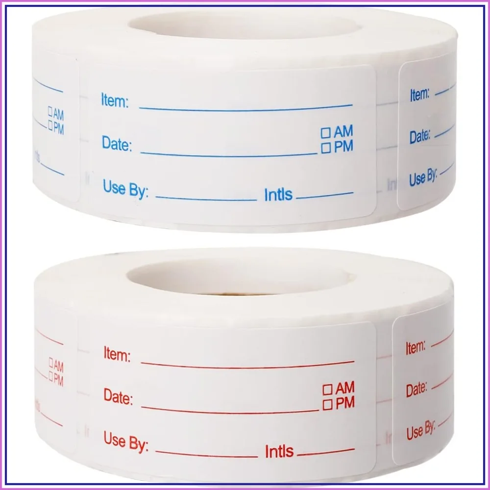 2 Rolls 1000 Pieces Removable Food Labels, 1 x 2 Inch Date Stickers for Freezer, Refrigerator Food Containers - Easy to Write
2 Rolls 1000 Pieces Removable Food Labels, 1 x 2 Inch Date Stickers for Freezer, Refrigerator Food Containers - Easy to Write