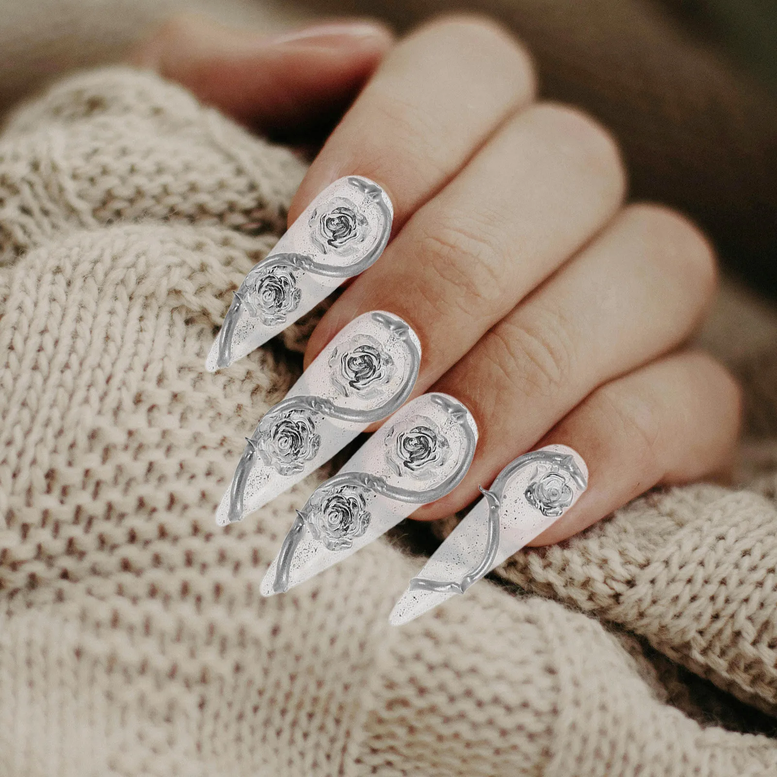 10Pcs Clear High Transparency Design Reusable Gel Glue on Full Cover False Nails for Women DIY Manicure
10Pcs Clear High Transparency Design Reusable Gel Glue on Full Cover False Nails for Women DIY Manicure