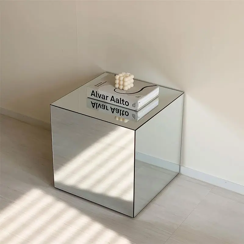 Minimalist Square Glass Mirror End Table Bedside Table Photography Props Acrylic Square Edge
Minimalist Square Glass Mirror End Table Bedside Table Photography Props Acrylic Square Edge