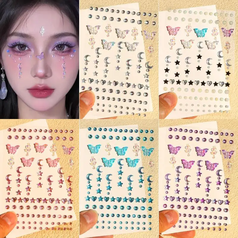 Facial Rhinestone Sticker Butterfly Gem Crystal Tattoo Self Adhesive Body Brow Makeup Mix Size Item Fairy Beauty Colorful Tattoo
Facial Rhinestone Sticker Butterfly Gem Crystal Tattoo Self Adhesive Body Brow Makeup Mix Size Item Fairy Beauty Colorful Tattoo