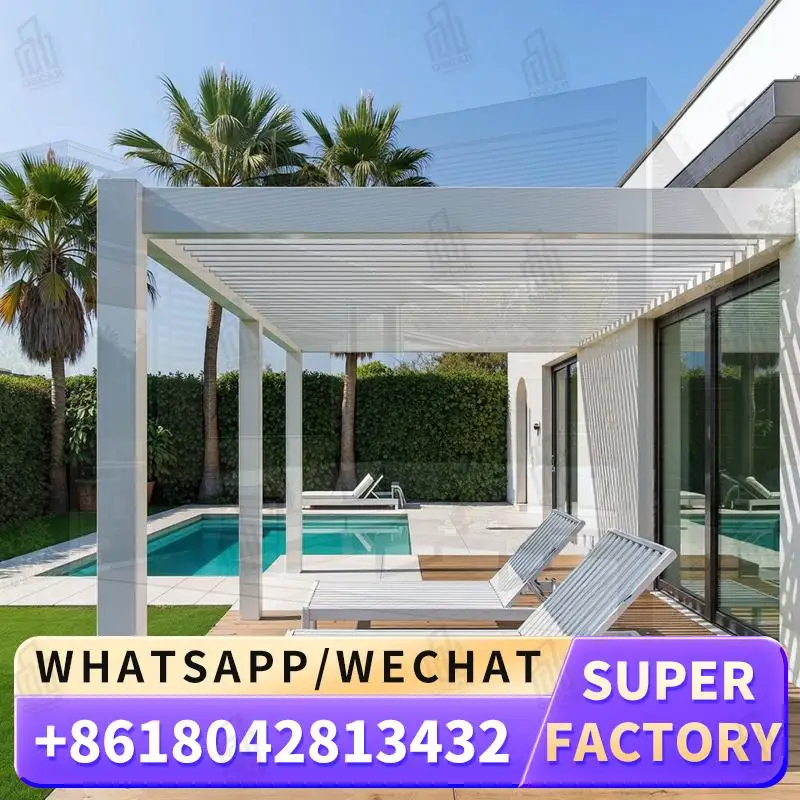 Customized Outdoor Motorized Louvered Bioclimatic Pergola Roof for House Balcony pergola
Customized Outdoor Motorized Louvered Bioclimatic Pergola Roof for House Balcony pergola