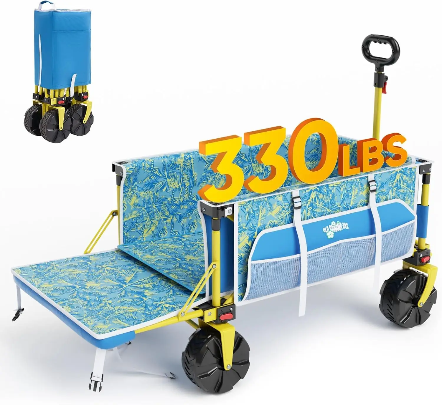 Heavy Duty Beach Wagon with Big Wheels for Sand, 330 LBS Collapsible Utility Cart with Tailgate, Foldable for Camping, Shopping
Heavy Duty Beach Wagon with Big Wheels for Sand, 330 LBS Collapsible Utility Cart with Tailgate, Foldable for Camping, Shopping
