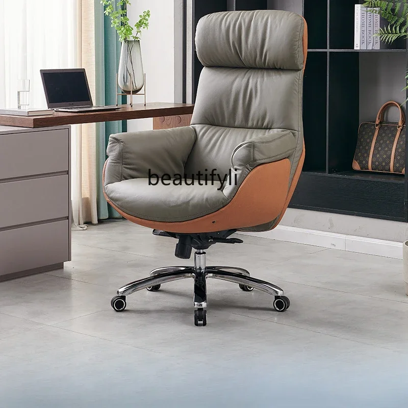 CLeather boss office comfortable computer home large class business office reclining nap chair
CLeather boss office comfortable computer home large class business office reclining nap chair