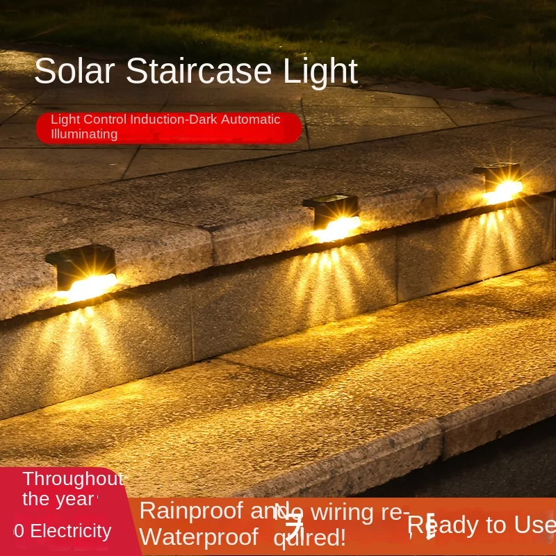 Solar powered step lights, outdoor waterproof garden fence lights, railing lights, 0 electricity bills, LE D lighting lamp
Solar powered step lights, outdoor waterproof garden fence lights, railing lights, 0 electricity bills, LE D lighting lamp