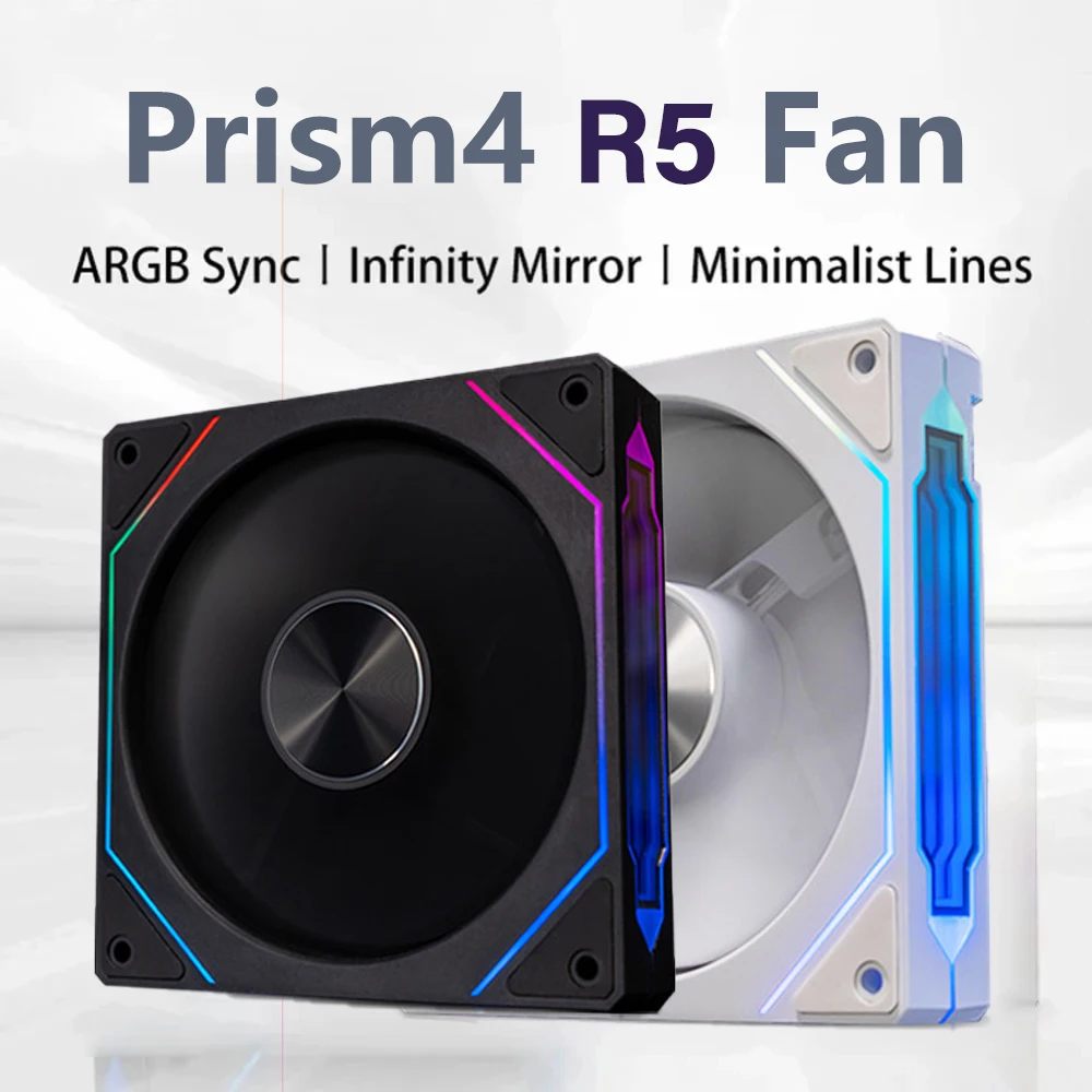 Prism 4RS ARGB CPU Case Fan 120mm Infinity Mirror Design 5V3PIN Motherboard Lighting Sync 4PIN PWM 800-1800 RPM Case Cooling Fan
Prism 4RS ARGB CPU Case Fan 120mm Infinity Mirror Design 5V3PIN Motherboard Lighting Sync 4PIN PWM 800-1800 RPM Case Cooling Fan
