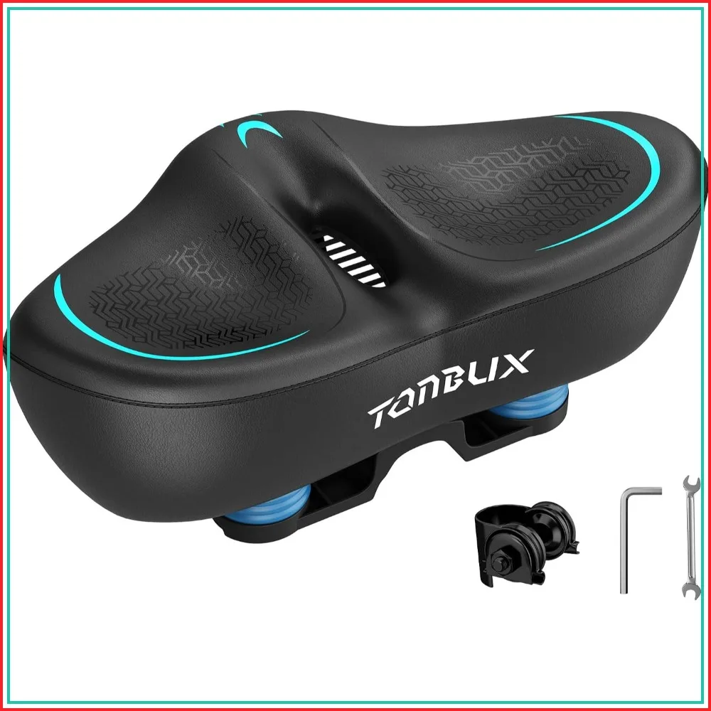 Wide Comfort Bike Seat with 6cm Padding, Large Cushion for Peloton, Stationary Bikes, Ebike, Men & Women
Wide Comfort Bike Seat with 6cm Padding, Large Cushion for Peloton, Stationary Bikes, Ebike, Men & Women