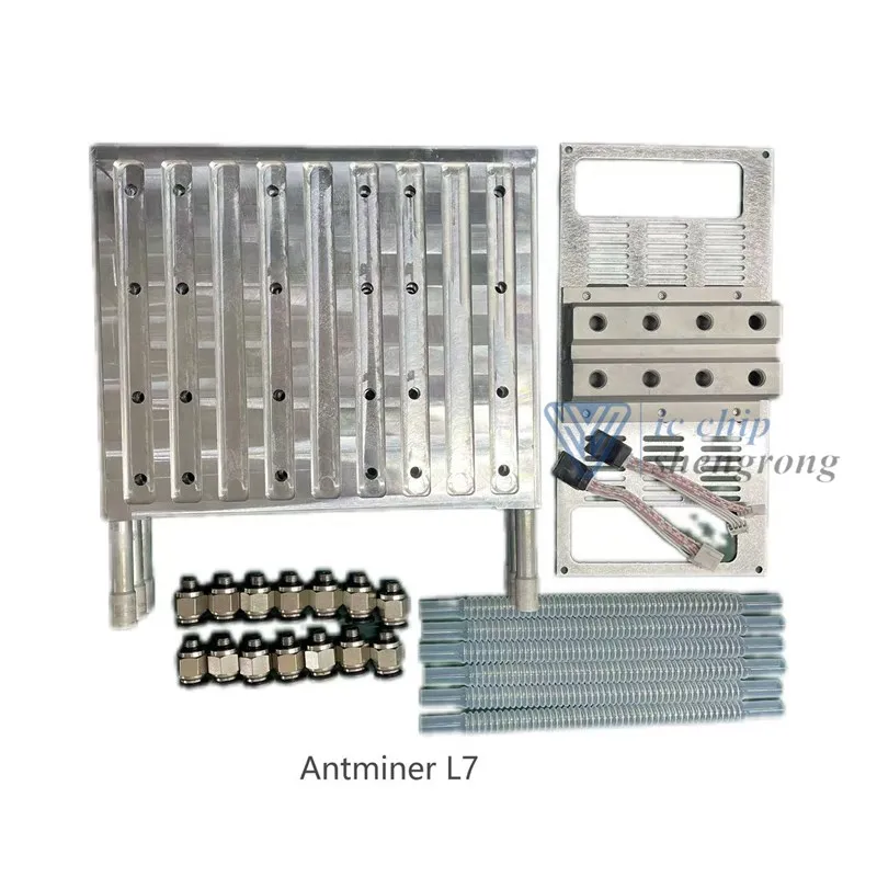 Antminer L7 water cooling plate upgrade kit It speeds up the heat dissipation of miners.
Antminer L7 water cooling plate upgrade kit It speeds up the heat dissipation of miners.