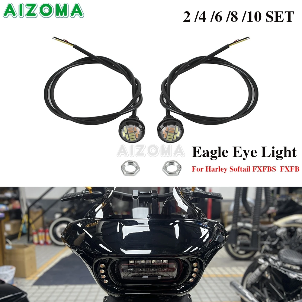 Aluminum 23mm Eagle Eye LED Bulbs Amber Turning Signal White DRL For Harley Softail Fat Bob FXFB 2018-2019 114 FXFBS 2018-2024
Aluminum 23mm Eagle Eye LED Bulbs Amber Turning Signal White DRL For Harley Softail Fat Bob FXFB 2018-2019 114 FXFBS 2018-2024