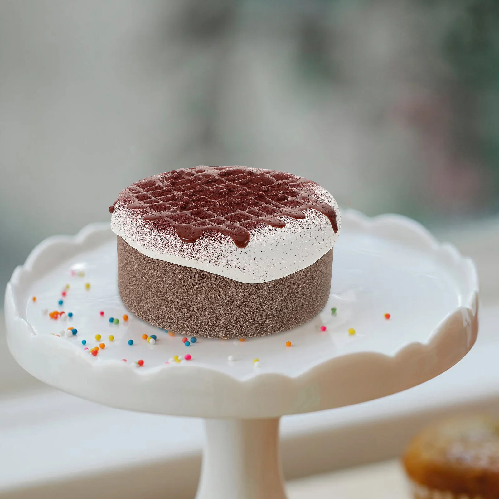Realistic 4 Inch Chocolate Drops Cake Model Decorative Fake Small Birthday Cake Props for Home Kitchen Display Party Supplies
Realistic 4 Inch Chocolate Drops Cake Model Decorative Fake Small Birthday Cake Props for Home Kitchen Display Party Supplies