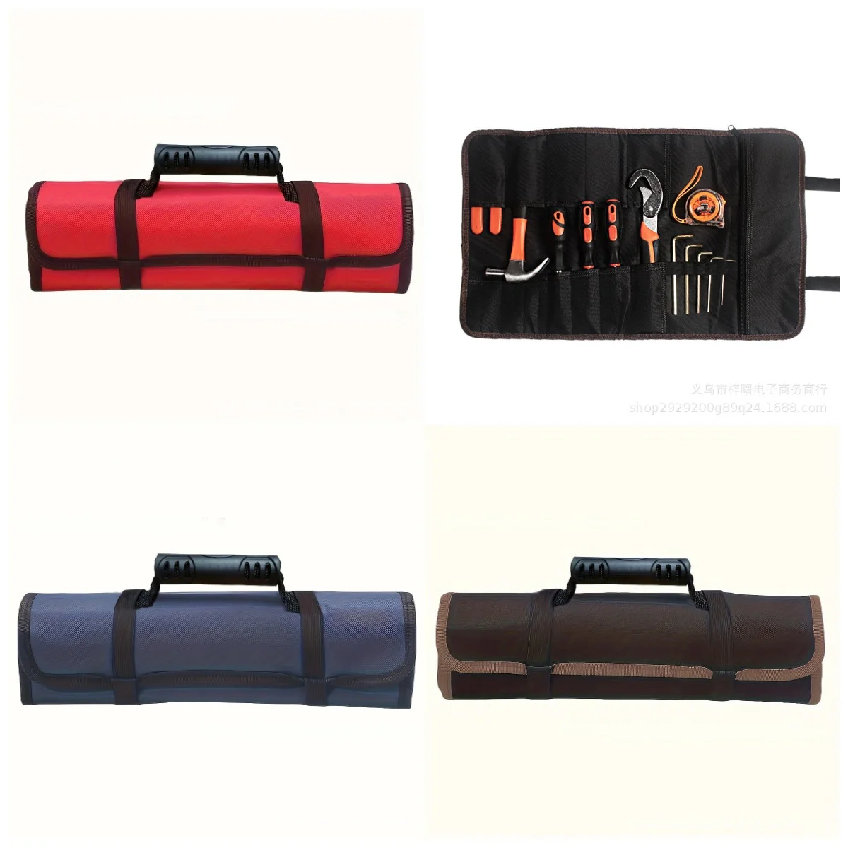 1PC Oxford cloth tool storage bag with multiple pockets, screwdriver pliers wrench, roll type tool storage bag
1PC Oxford cloth tool storage bag with multiple pockets, screwdriver pliers wrench, roll type tool storage bag