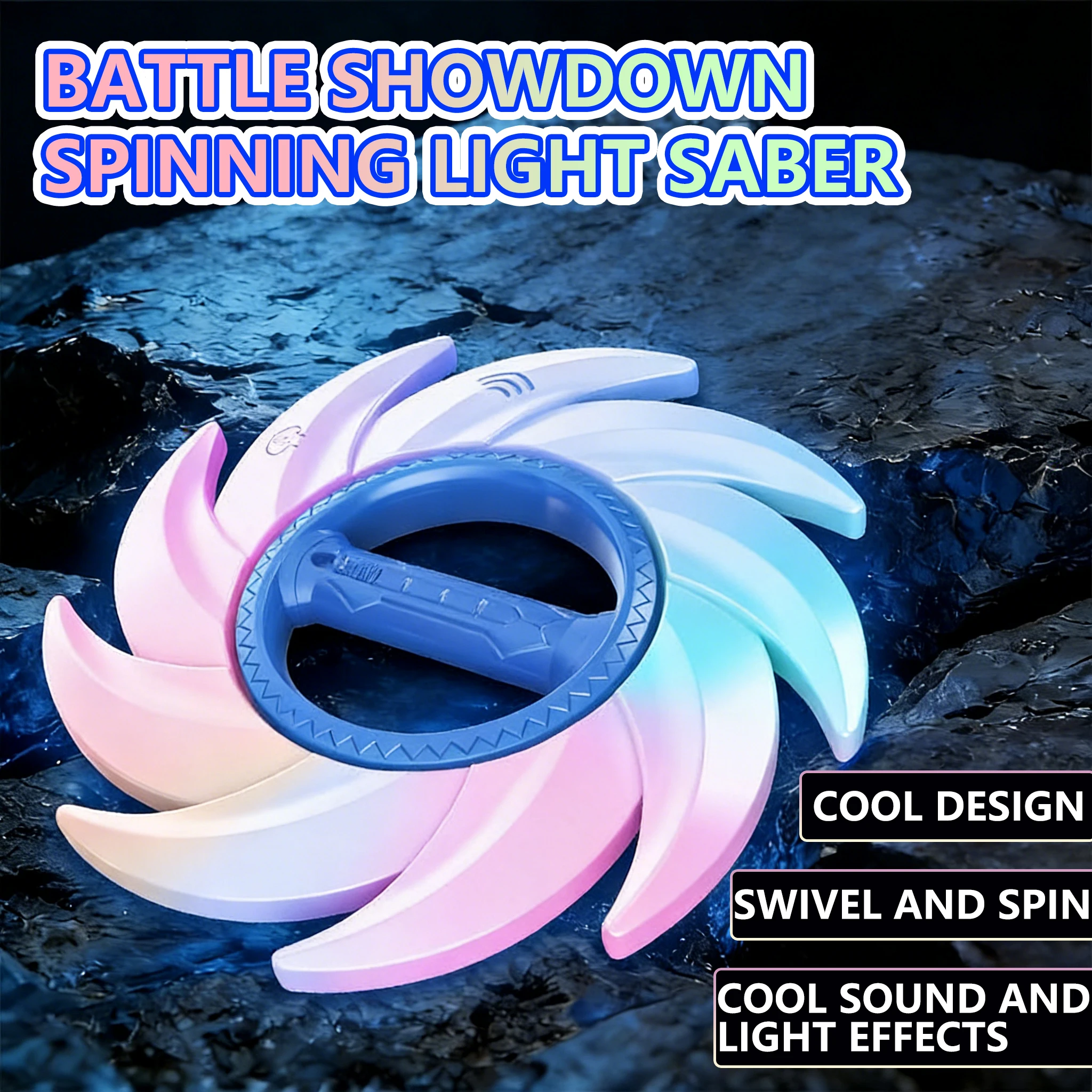 Glowing Rotating Lightsaber, Swinging and Spinning Light Saber with Cool Sound & Light Effects, Rechargeable Spinner Toy
Glowing Rotating Lightsaber, Swinging and Spinning Light Saber with Cool Sound & Light Effects, Rechargeable Spinner Toy