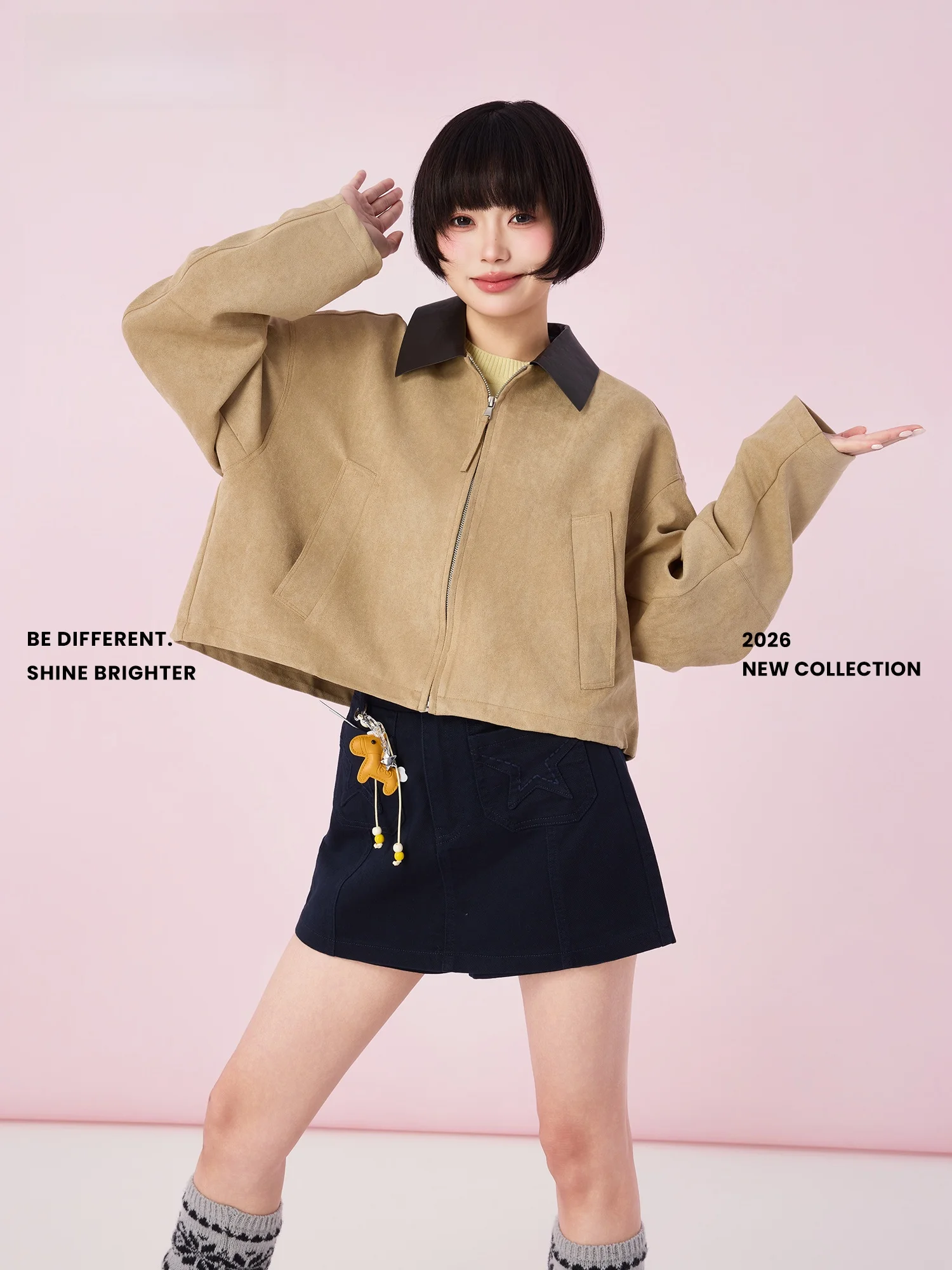 Didimax Spring New Barn Sle ort Jaet Khaki Color Suede Contrast Color Small ClipC37602 Casual Sle Women's Coat
Didimax Spring New Barn Sle ort Jaet Khaki Color Suede Contrast Color Small ClipC37602 Casual Sle Women's Coat