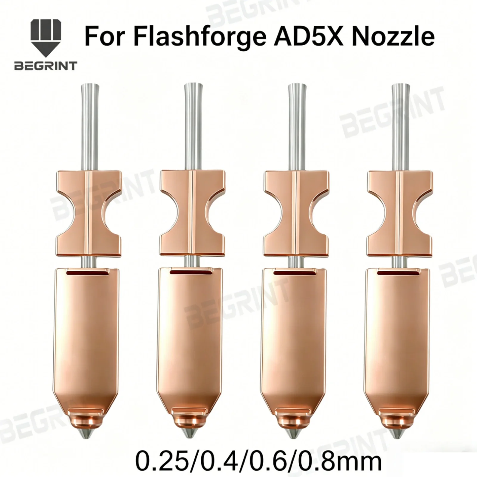 Hardened Steel Nozzle for Flashforge AD5X / ASA, Available in 0.25/0.4/0.6/0.8mm Multiple Sizes, Wear Resistant Premium 3D parts
Hardened Steel Nozzle for Flashforge AD5X / ASA, Available in 0.25/0.4/0.6/0.8mm Multiple Sizes, Wear Resistant Premium 3D parts