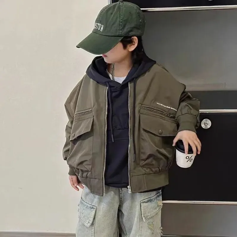 Kids Boys' Casual round Neck Jacket Children's Coat Spring Autumn Trendy Cool New Style
Kids Boys' Casual round Neck Jacket Children's Coat Spring Autumn Trendy Cool New Style