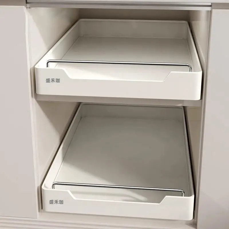 Kitchen pull-out rack with slide under sink pull basket cabinet drawer type ultra-deep storage box artifact
Kitchen pull-out rack with slide under sink pull basket cabinet drawer type ultra-deep storage box artifact