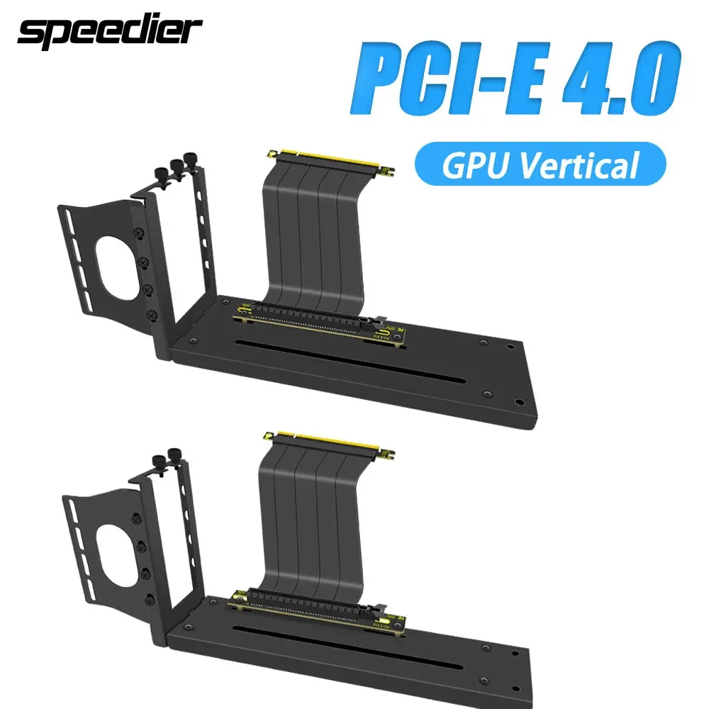 Вертикальное крепление для графического процессора PCI Express 4,0, 3 слота, комплект держателей видеокарты, длинный кронштейн для графического процессора с удлинительным кабелем Pcie 4.0 16X
Вертикальное крепление для графического процессора PCI Express 4,0, 3 слота, комплект держателей видеокарты, длинный кронштейн для графического процессора с удлинительным кабелем Pcie 4.0 16X