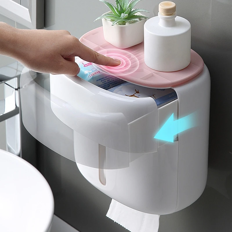 Wall Mounted Waterproof Toilet Paper Holder Shelf Multifunctional Storage Box for Toilet Paper Bathroom Toilet Accessories
Wall Mounted Waterproof Toilet Paper Holder Shelf Multifunctional Storage Box for Toilet Paper Bathroom Toilet Accessories