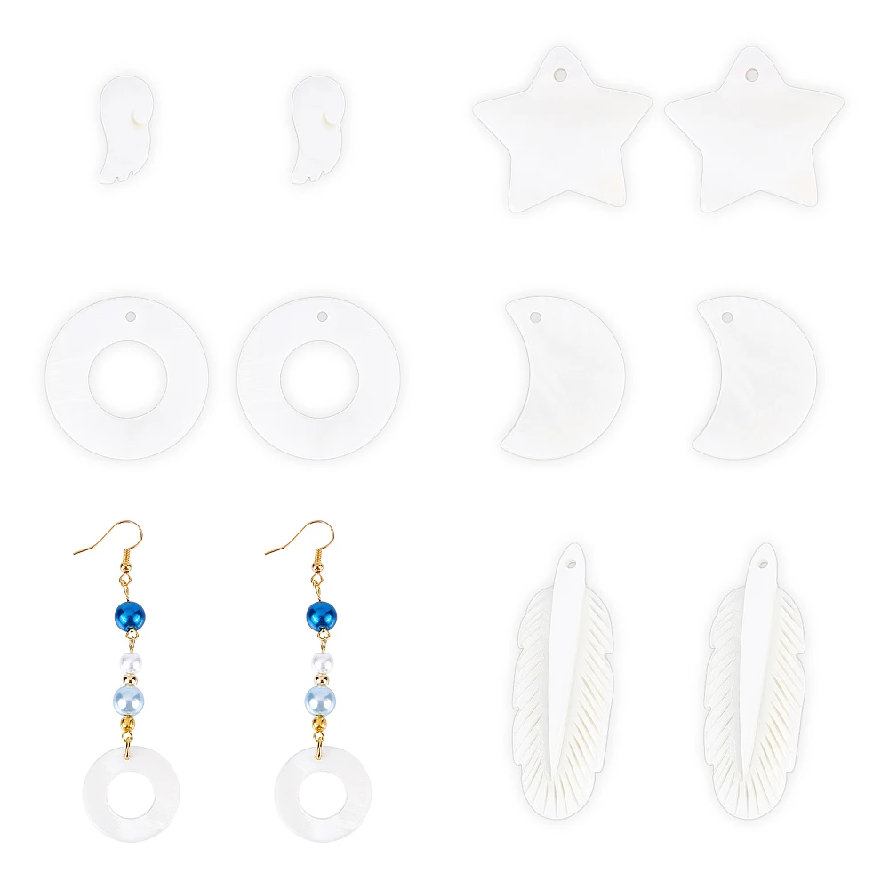 Freshwater Shell Pendants Mixed Shapes White 25x2.5mm Hole: 1.4mm 20pcs/box
Freshwater Shell Pendants Mixed Shapes White 25x2.5mm Hole: 1.4mm 20pcs/box