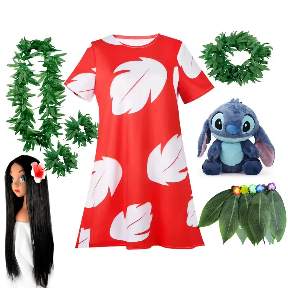 Lilo Costume for Girls Stitch Cosplay Princess Costume Short Sleeve Knee Length Anime Dresses Girl Casual Dresses
Lilo Costume for Girls Stitch Cosplay Princess Costume Short Sleeve Knee Length Anime Dresses Girl Casual Dresses