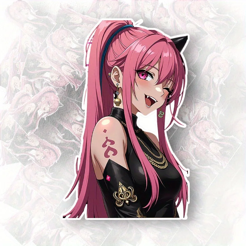 Виниловая наклейка с аниме-девушкой, розовыми волосами и кошачьими ушками, водонепроницаемая наклейка для автомобилей, мотоциклов, ноутбуков и шлемов, милый декор
Виниловая наклейка с аниме-девушкой, розовыми волосами и кошачьими ушками, водонепроницаемая наклейка для автомобилей, мотоциклов, ноутбуков и шлемов, милый декор