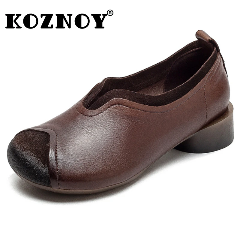 Koznoy 3cm New Retro British Moccasins Chunky Heels Pumps Slip on Spring Rubber Flats Suede Genuine Leather Autumn Women Shoes
Koznoy 3cm New Retro British Moccasins Chunky Heels Pumps Slip on Spring Rubber Flats Suede Genuine Leather Autumn Women Shoes