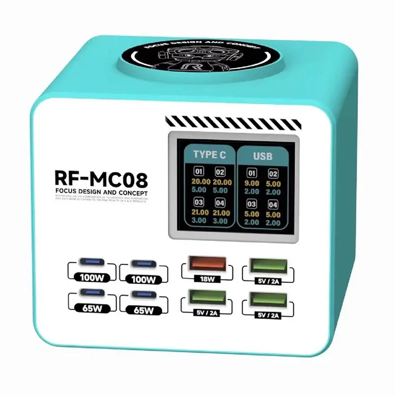 AS95-Multi-Port Fast 150W Gan Charging Station 100W Single Port USB-C USB-A Overload Protection For Laptop Phone EU Plug
AS95-Multi-Port Fast 150W Gan Charging Station 100W Single Port USB-C USB-A Overload Protection For Laptop Phone EU Plug