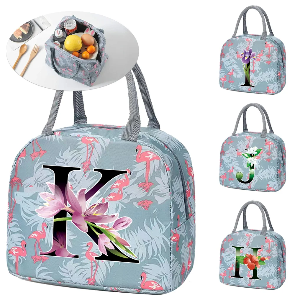 Lunch Box Thermal Bag Cute Sweet Trendy Tote Food Storage Bag Organizer Kids Blue Flamingo Printing Flower Color Series
Lunch Box Thermal Bag Cute Sweet Trendy Tote Food Storage Bag Organizer Kids Blue Flamingo Printing Flower Color Series