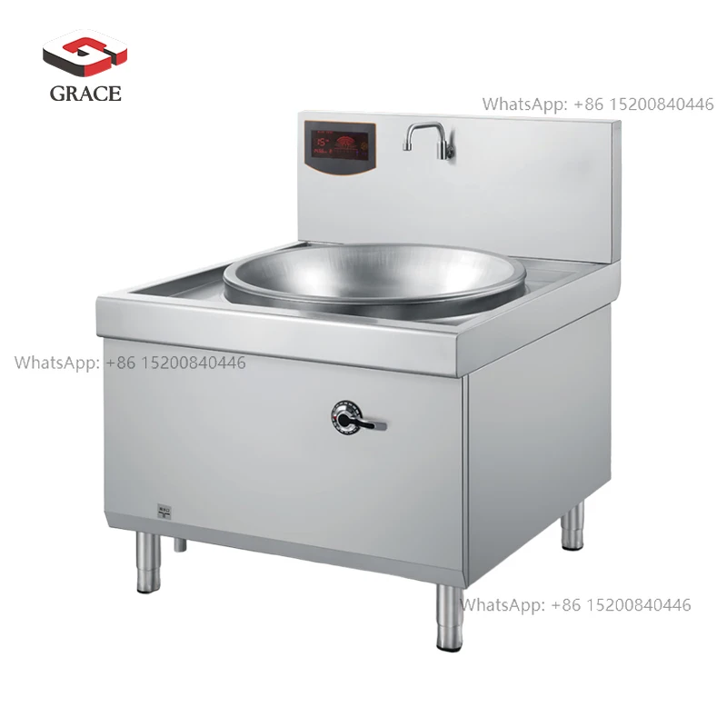 GRACE Stainless Steel 24KW Electric Induction Chinese Wok Stove for Commercial Kitchen Restaurant Hotel Use
GRACE Stainless Steel 24KW Electric Induction Chinese Wok Stove for Commercial Kitchen Restaurant Hotel Use