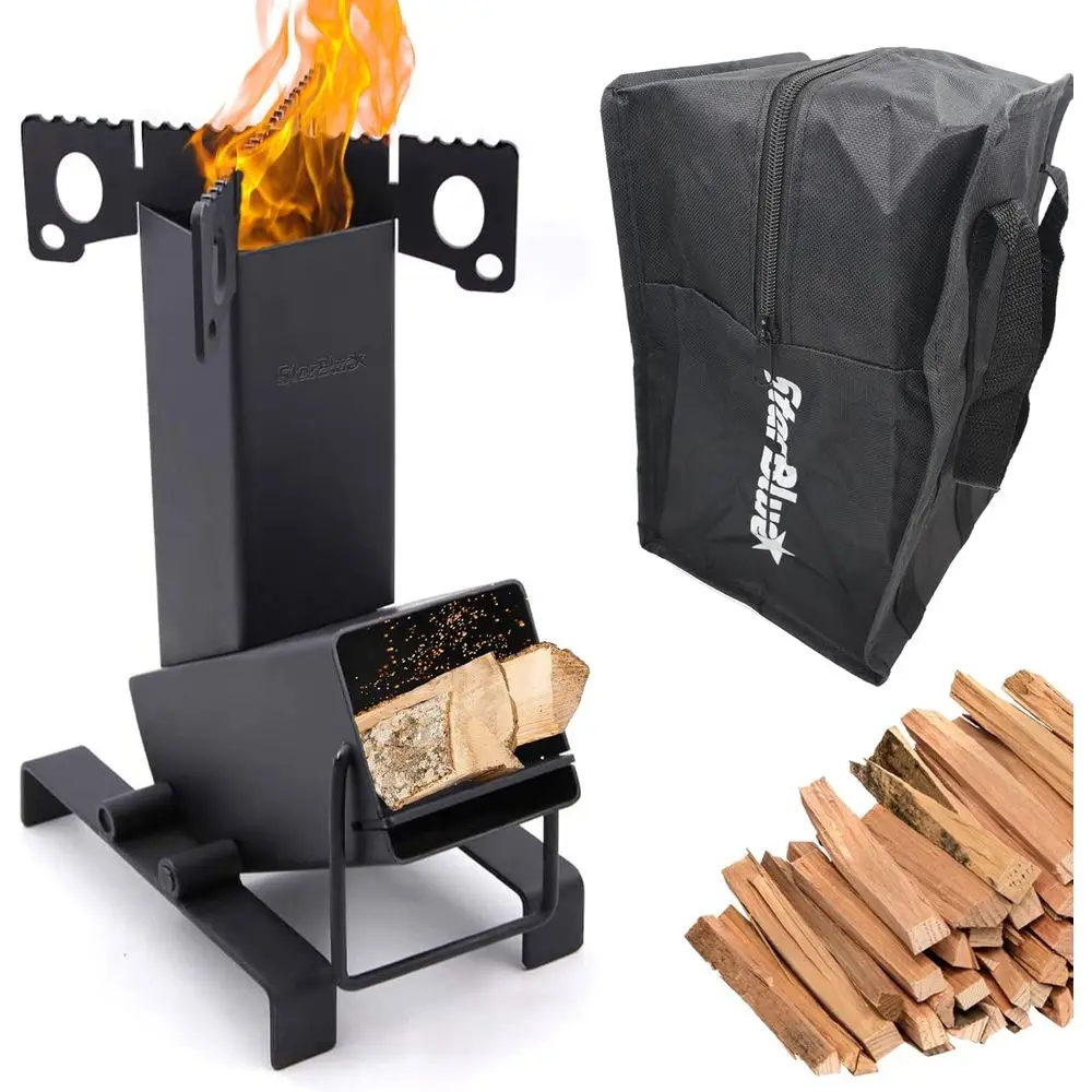 Portable Collapsible Wood-Burning Camping Stove for Outdoor Cooking, Camping, Picnics, BBQs, and Hunting
Portable Collapsible Wood-Burning Camping Stove for Outdoor Cooking, Camping, Picnics, BBQs, and Hunting