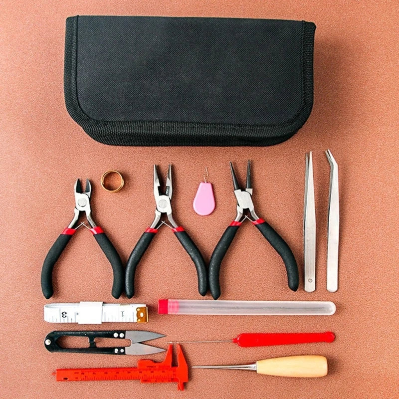 Essential Jewelry Tool Beadwork Tool Set Delicate Jewelry Tool Set Functional Cutting Scissors Needle for Jewelry Making
Essential Jewelry Tool Beadwork Tool Set Delicate Jewelry Tool Set Functional Cutting Scissors Needle for Jewelry Making