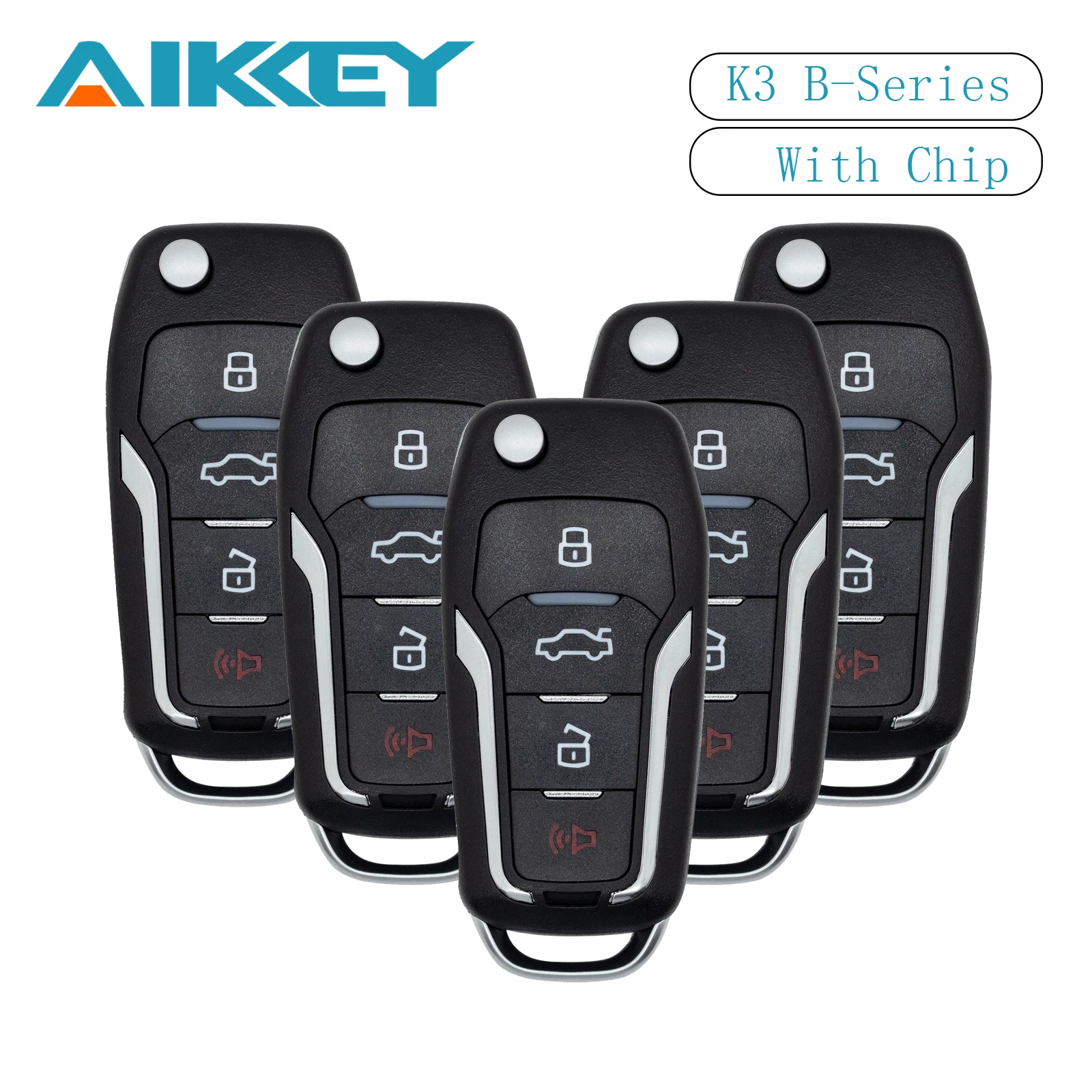 AIKKEY K3 Universal 3 Buttons B Series with Chip Remote Control Car Key Fob Case for AIK Machine Remote Control Key
AIKKEY K3 Universal 3 Buttons B Series with Chip Remote Control Car Key Fob Case for AIK Machine Remote Control Key