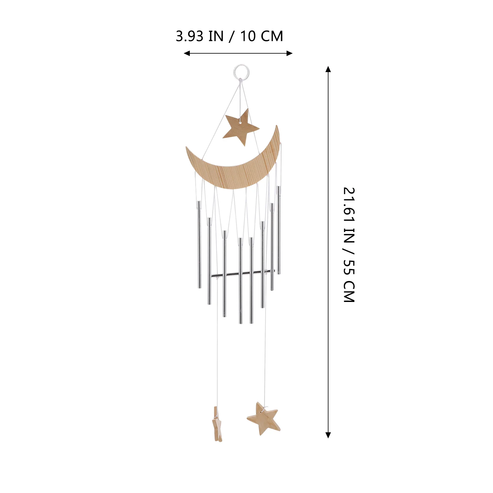 Wooden Moon Wind Chime Aluminum Home Decor Wind Bell Hanging nament Porch Yard Garden Hanging Decor Garden Style
Wooden Moon Wind Chime Aluminum Home Decor Wind Bell Hanging nament Porch Yard Garden Hanging Decor Garden Style