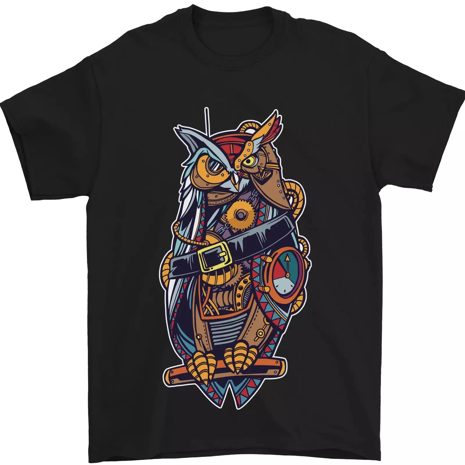 Steampunk Pirate Owl Graphic Printing Summer Luxury Brand Cotton Men's and Women's T-Shirts Short Sleeves Street Fashion Trend
Steampunk Pirate Owl Graphic Printing Summer Luxury Brand Cotton Men's and Women's T-Shirts Short Sleeves Street Fashion Trend