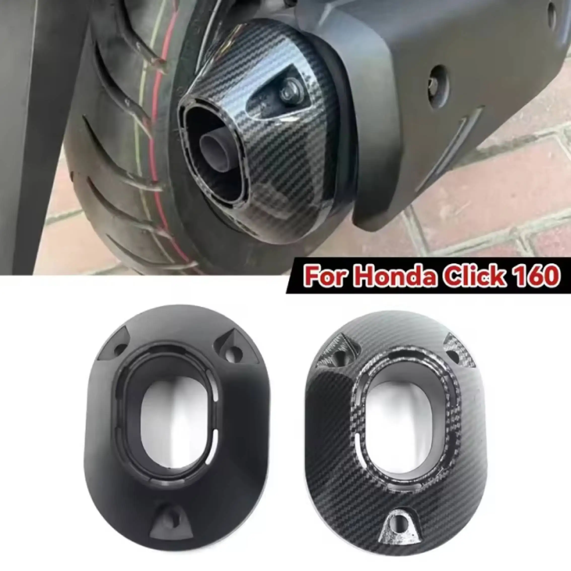 For Honda Click 160 ABS Protector Escape Moto Motorcycle Muffler Tip Cover Glossy Carbon Exhaust Tip Garnish Accessories
For Honda Click 160 ABS Protector Escape Moto Motorcycle Muffler Tip Cover Glossy Carbon Exhaust Tip Garnish Accessories