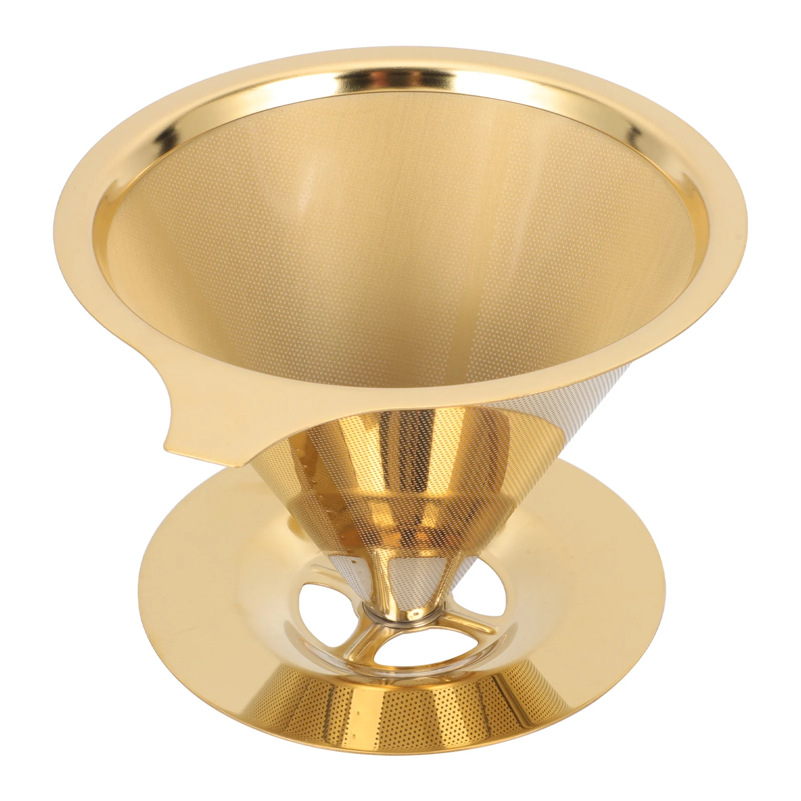 Coffee Filter 125mm Golden Reusable Metal Dripper Slow Drip Funnel Stainless Tool Easy Clean Durable Design
Coffee Filter 125mm Golden Reusable Metal Dripper Slow Drip Funnel Stainless Tool Easy Clean Durable Design