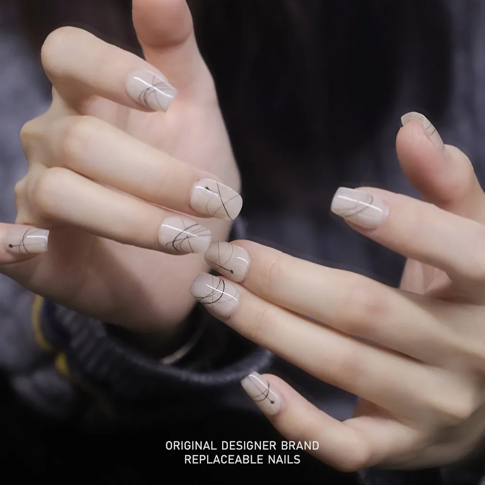ZIIIBEYOND Interweaving nail art, hand-painted nail hand-painted, white temperament, nail short ladder/short ladder ZB86
ZIIIBEYOND Interweaving nail art, hand-painted nail hand-painted, white temperament, nail short ladder/short ladder ZB86