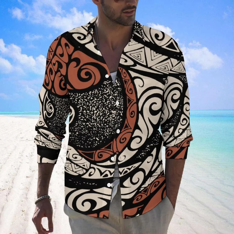 Polynesia Island Style Men Hawaiian Shirts New Design 3D Print Beach Fashion Long Sleeve Shirt Polynesian Floral Unisex Blouse
Polynesia Island Style Men Hawaiian Shirts New Design 3D Print Beach Fashion Long Sleeve Shirt Polynesian Floral Unisex Blouse