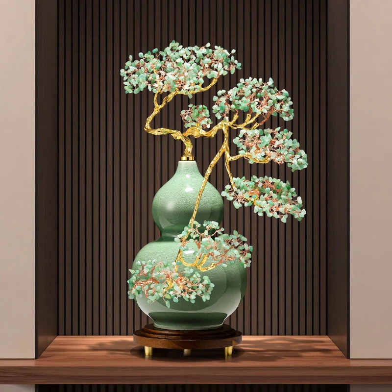 Green Crystal Gourd Ceramic Ornament High-end Lucky Living Room Envelope Cabinet Niche Housewarming New Home Gifts
Green Crystal Gourd Ceramic Ornament High-end Lucky Living Room Envelope Cabinet Niche Housewarming New Home Gifts